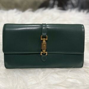 CHARLES & KEITH Green Leather Clutch